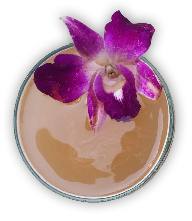 Cocktail with Orchid