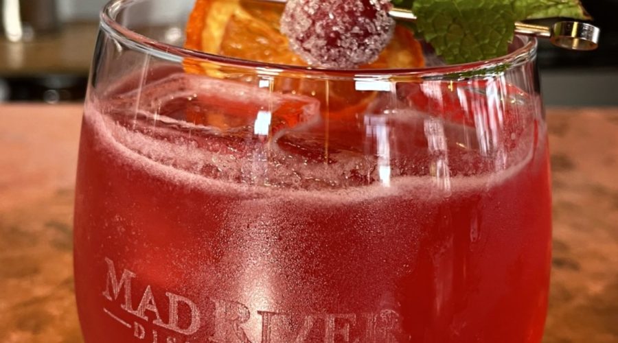 Cranberry Bog cocktail on a bar