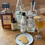 Ginger Cookie cocktail with ingredients on a table