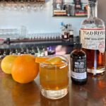 Earl Grey Tea Old Fashioned with citrus, 18.21 Bitters and Burnt Rock Bourbon